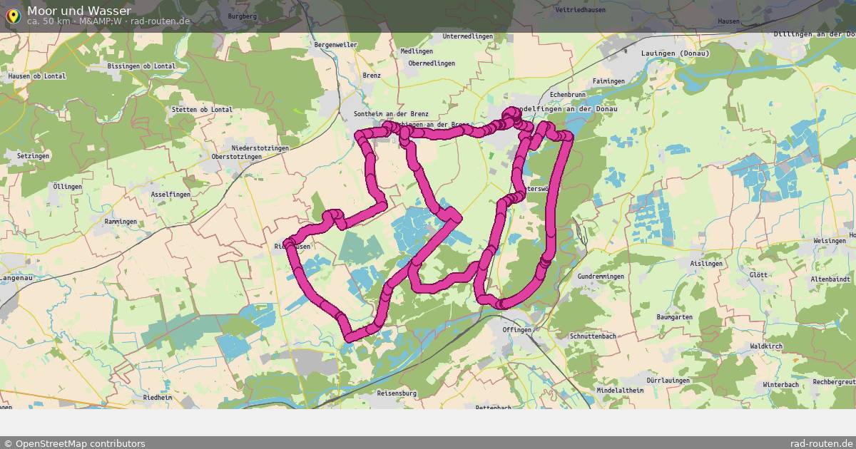 Moor und Wasser (M&amp;W) – Fernradroute auf Rad-Routen.de