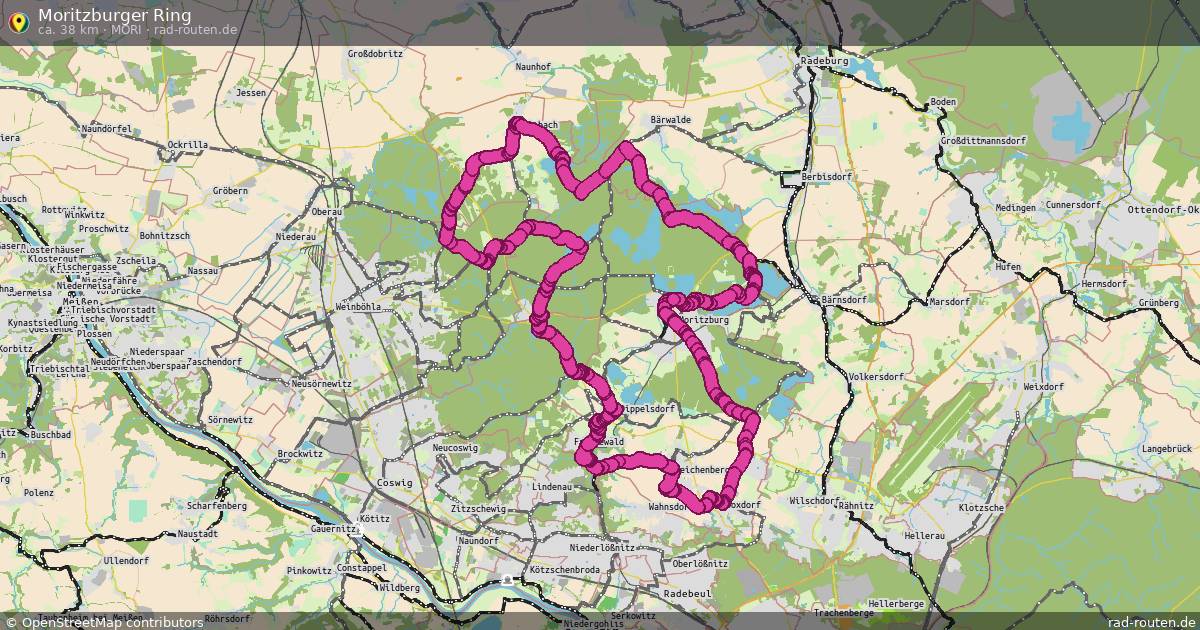 Moritzburger Ring (MoRi) – Fernradroute auf Rad-Routen.de