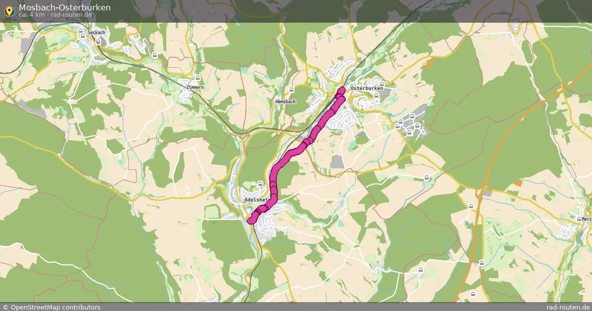 Mosbach-Osterburken – Fernradroute auf Rad-Routen.de