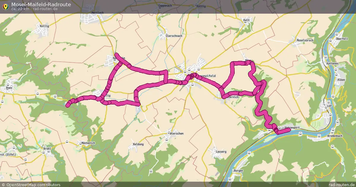 Mosel-Maifeld-Radroute