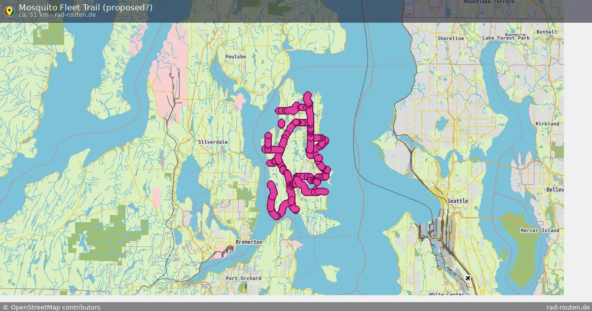 Mosquito Fleet Trail (proposed?) – Fernradroute auf Rad-Routen.de