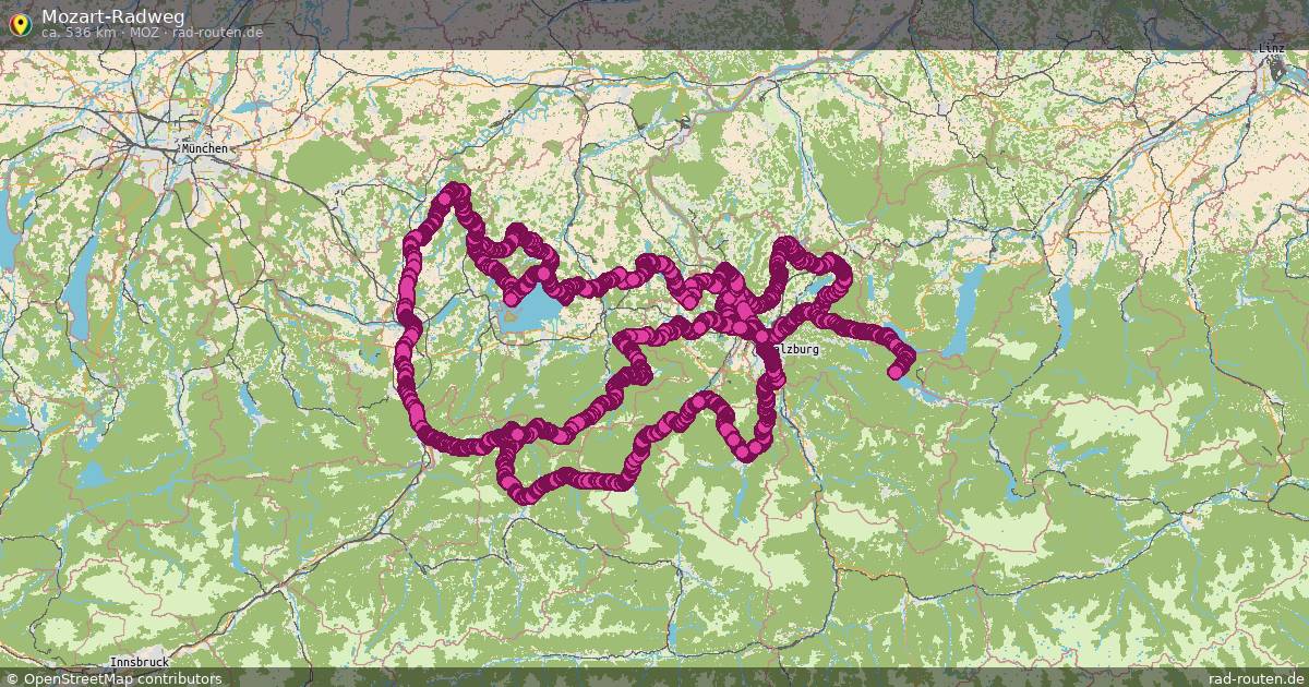 Mozart-Radweg (MOZ) – Fernradroute auf Rad-Routen.de