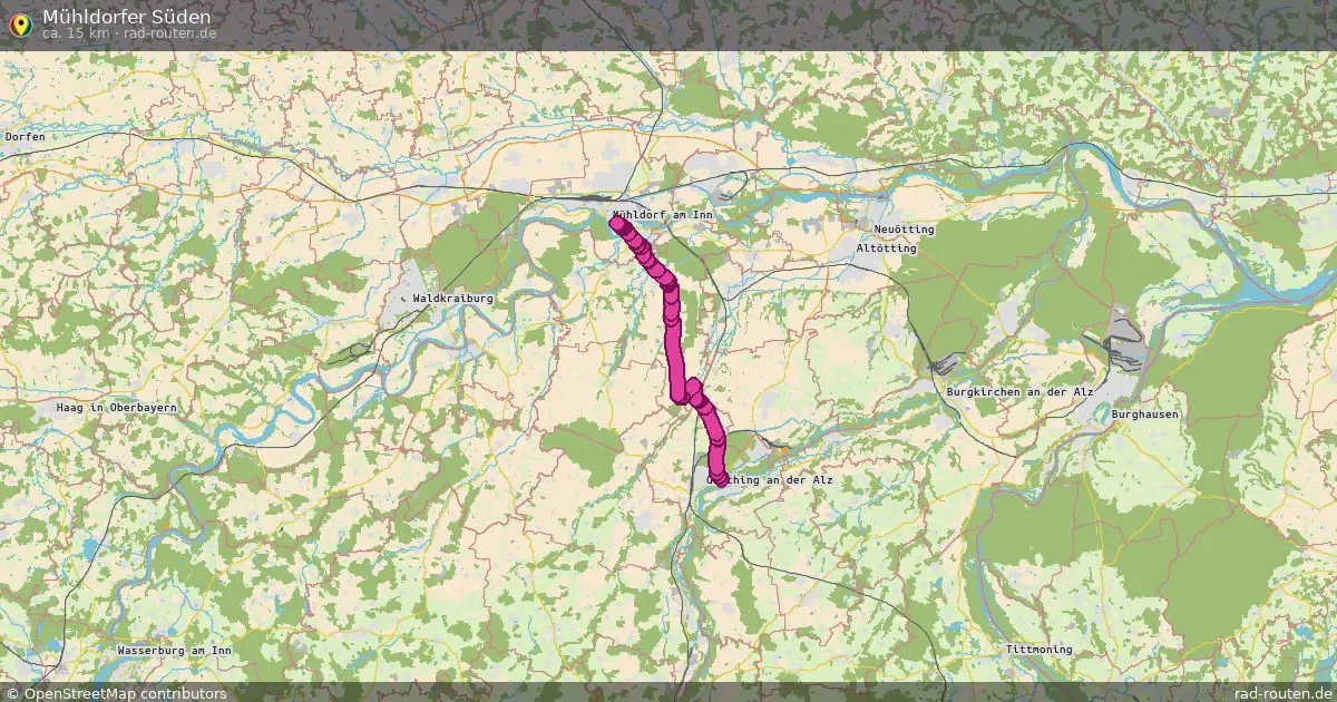 Mühldorfer Süden – Fernradroute auf Rad-Routen.de