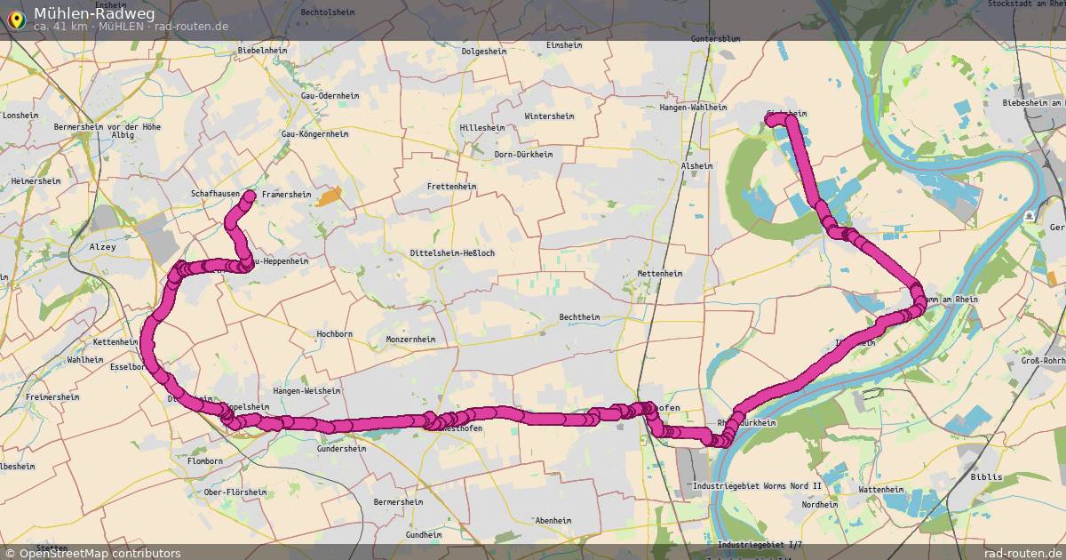 Mühlen-Radweg (Mühlen) – Fernradroute auf Rad-Routen.de