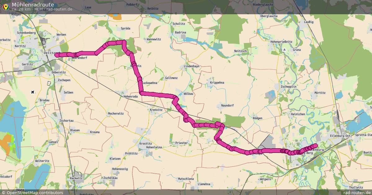 Mühlenradroute (Müh) – Fernradroute auf Rad-Routen.de