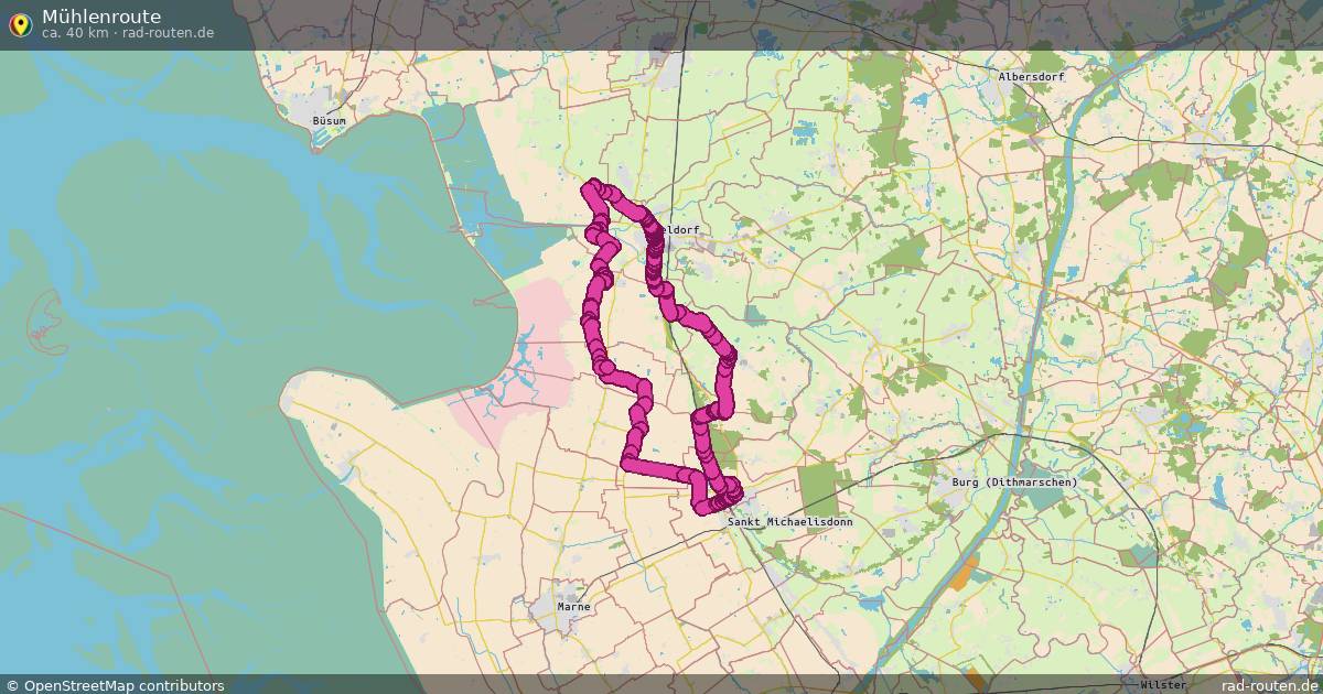 Mühlenroute – Fernradroute auf Rad-Routen.de
