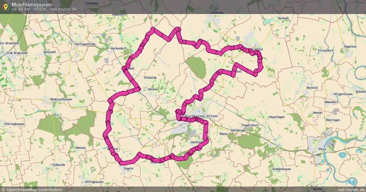 Muehlenspuren (Muehl) – Fernradroute auf Rad-Routen.de