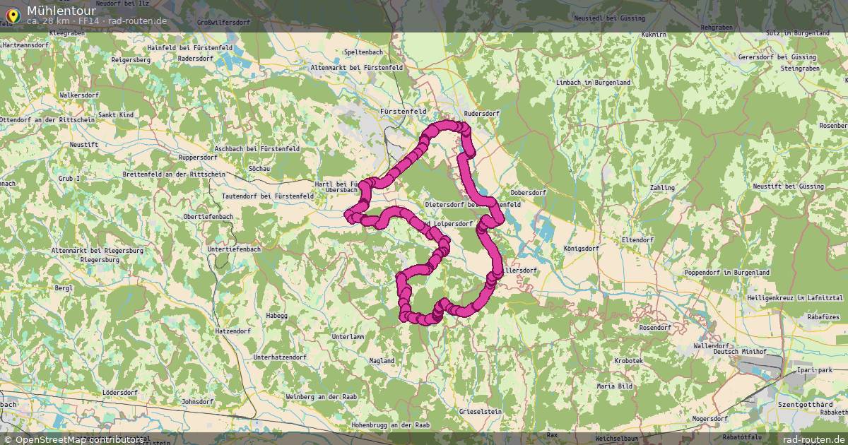 Mühlentour (FF14) – Fernradroute auf Rad-Routen.de