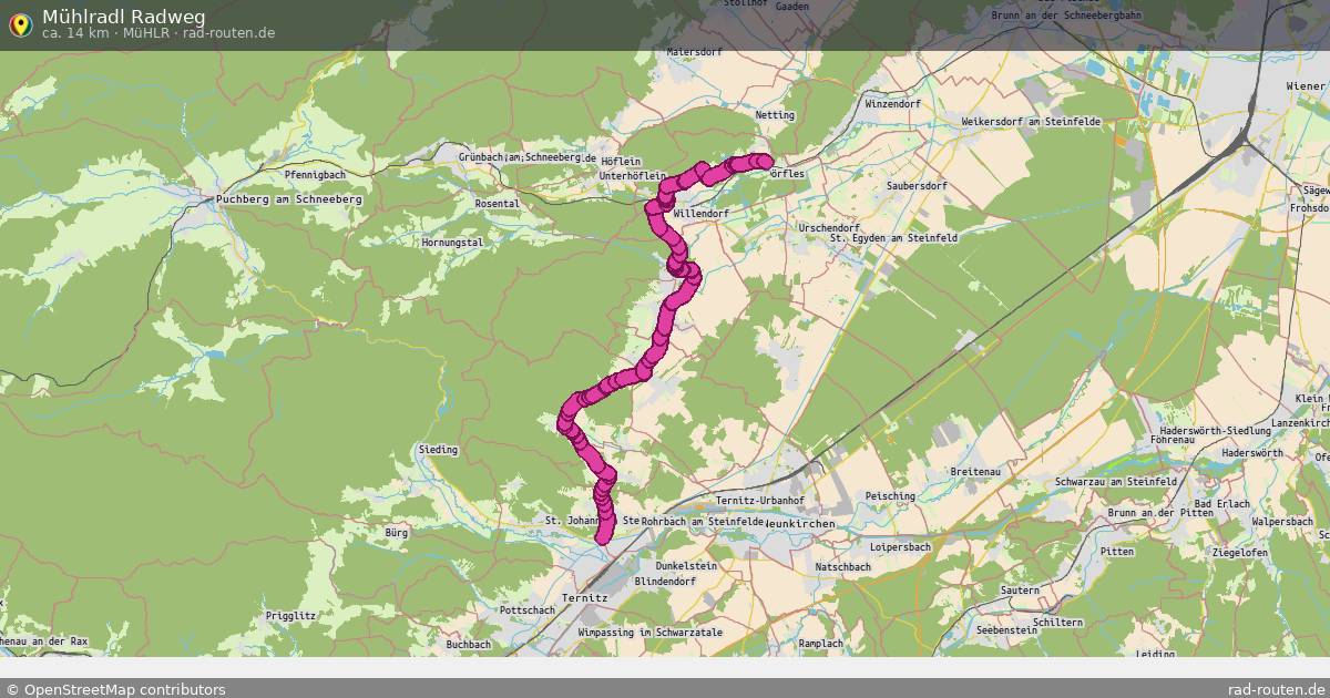 Mühlradl Radweg (MühlR) – Fernradroute auf Rad-Routen.de