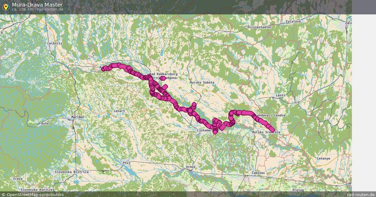 Mura-Drava Master – Fernradroute auf Rad-Routen.de