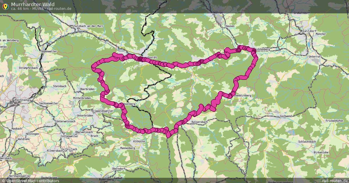 Murrhardter Wald (MuWa) – Fernradroute auf Rad-Routen.de