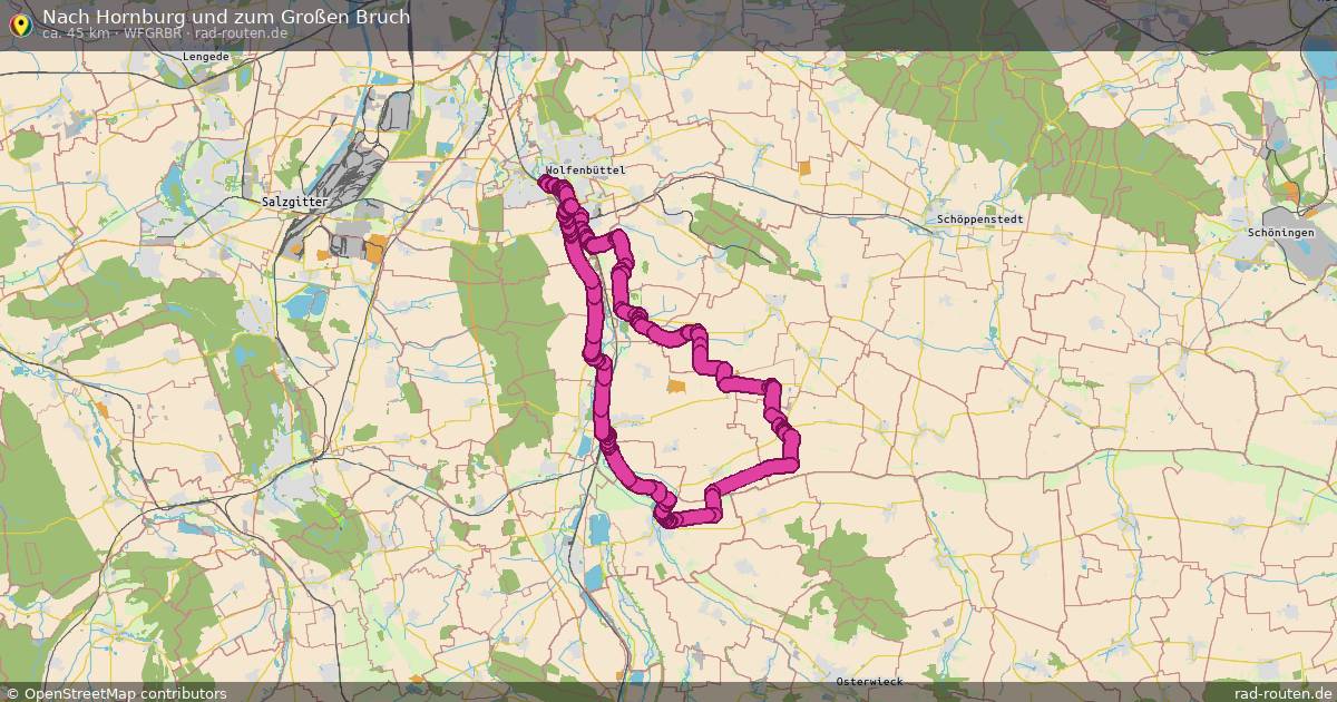 Nach Hornburg und zum Großen Bruch (WfGrBr) – Fernradroute auf Rad-Routen.de