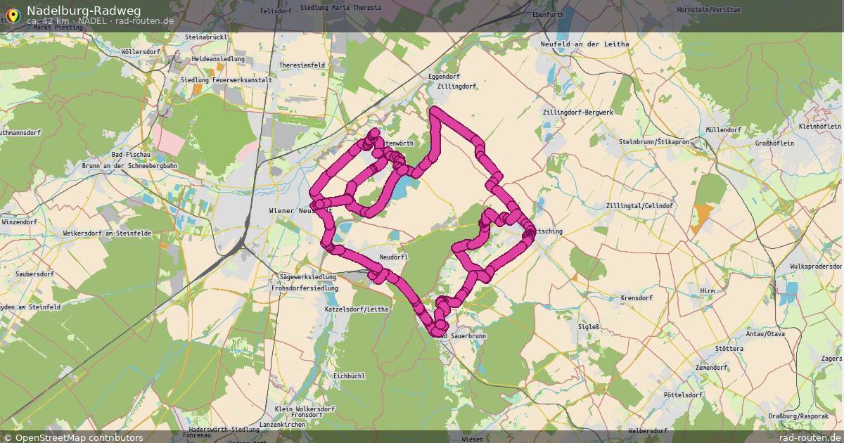 Nadelburg-Radweg (Nadel) – Fernradroute auf Rad-Routen.de