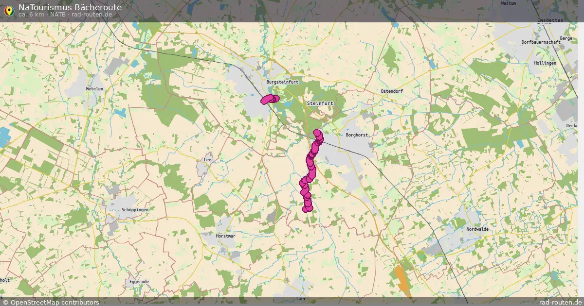 NaTourismus Bächeroute (NaTB) – Fernradroute auf Rad-Routen.de