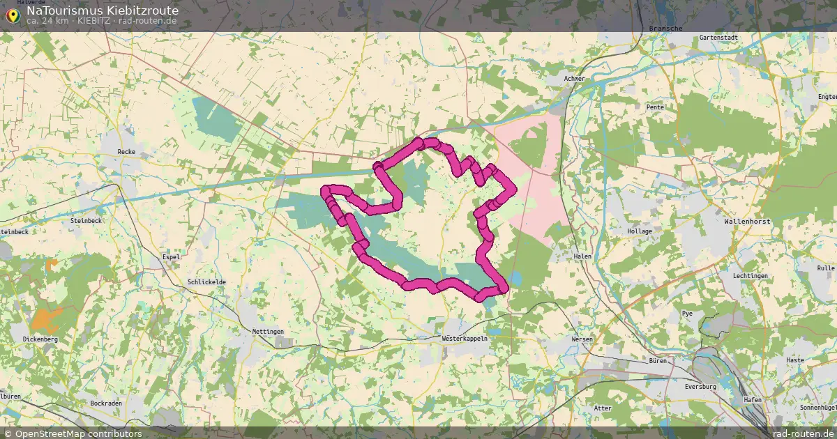 NaTourismus Kiebitzroute (Kiebitz) – Fernradroute auf Rad-Routen.de