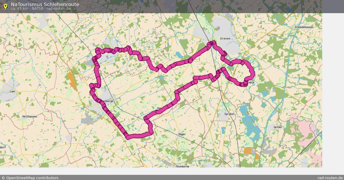 NaTourismus Schlehenroute (NaTSR) – Fernradroute auf Rad-Routen.de