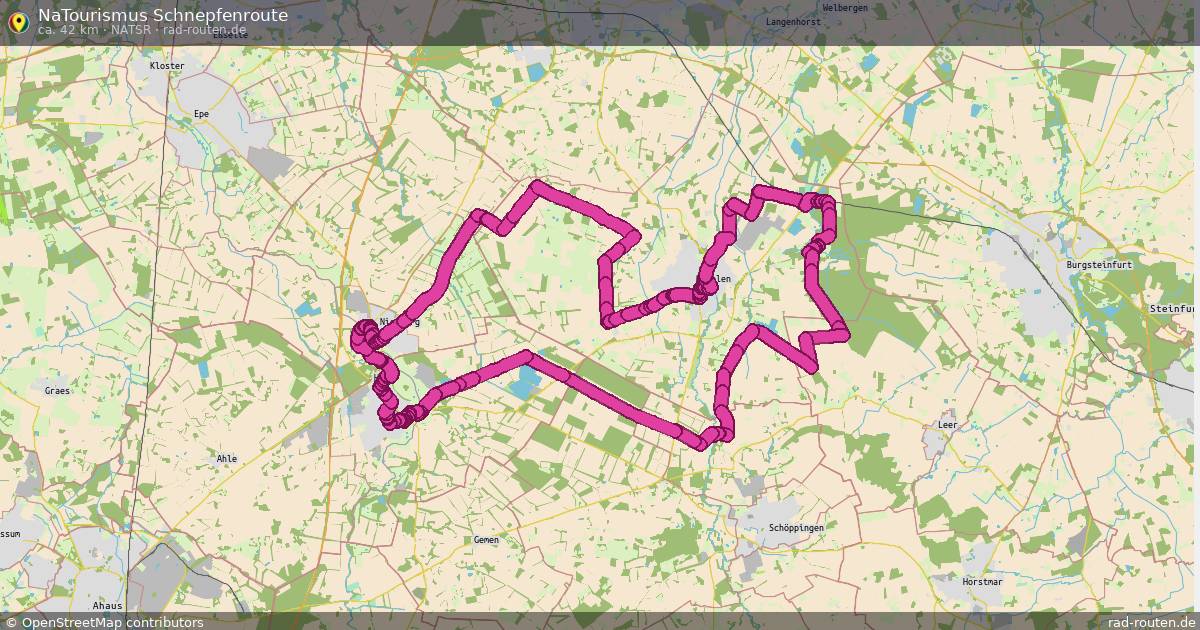 NaTourismus Schnepfenroute (NaTSR) – Fernradroute auf Rad-Routen.de