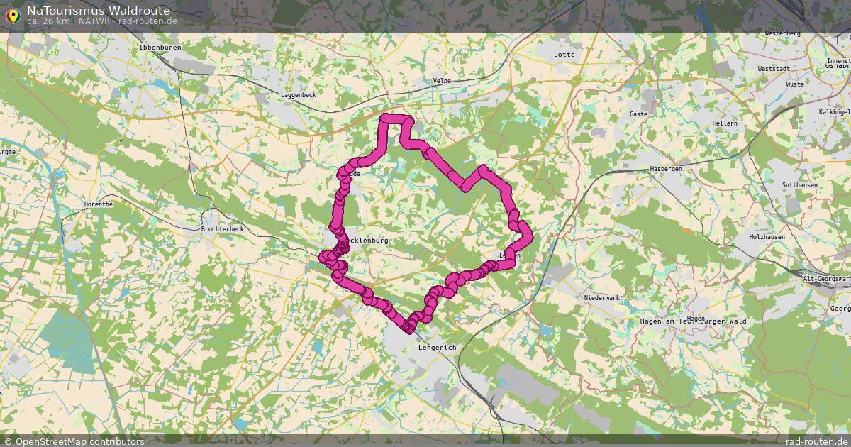 NaTourismus Waldroute (NaTWR) – Fernradroute auf Rad-Routen.de