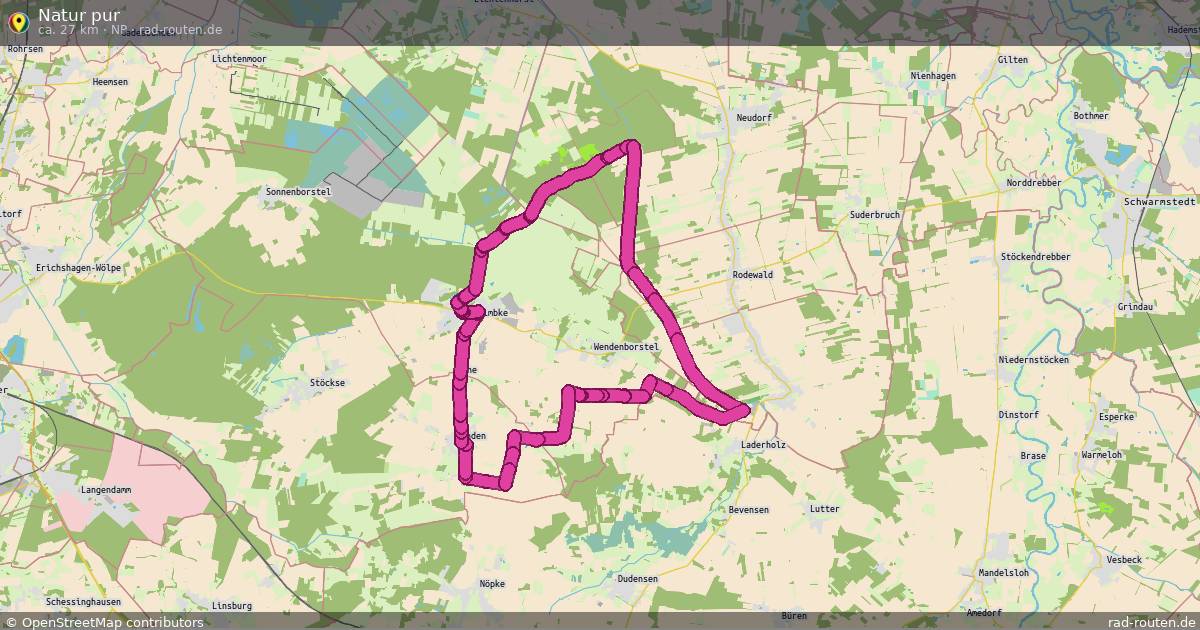 Natur pur (Np) – Fernradroute auf Rad-Routen.de