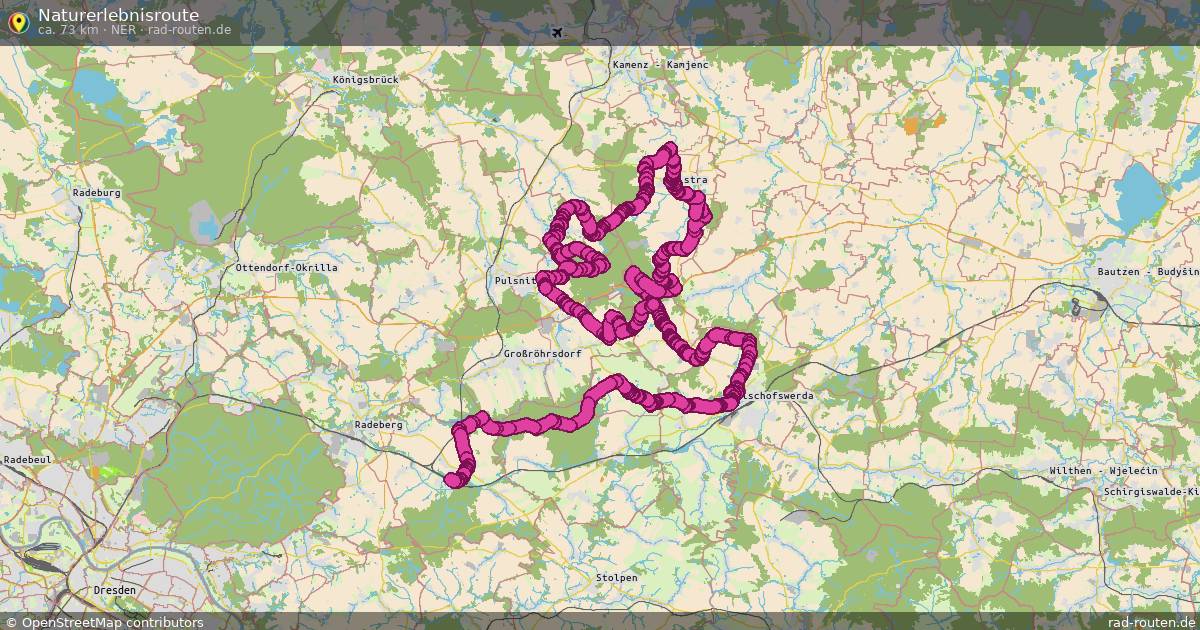Naturerlebnisroute (NER) – Fernradroute auf Rad-Routen.de