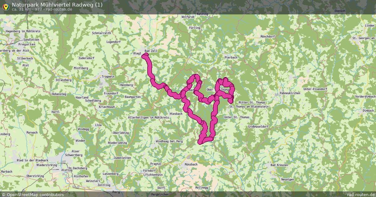 Naturpark Mühlviertel Radweg (1) (977) – Fernradroute auf Rad-Routen.de