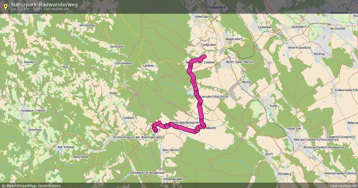 Naturpark-Radwanderweg (B49) – Fernradroute auf Rad-Routen.de