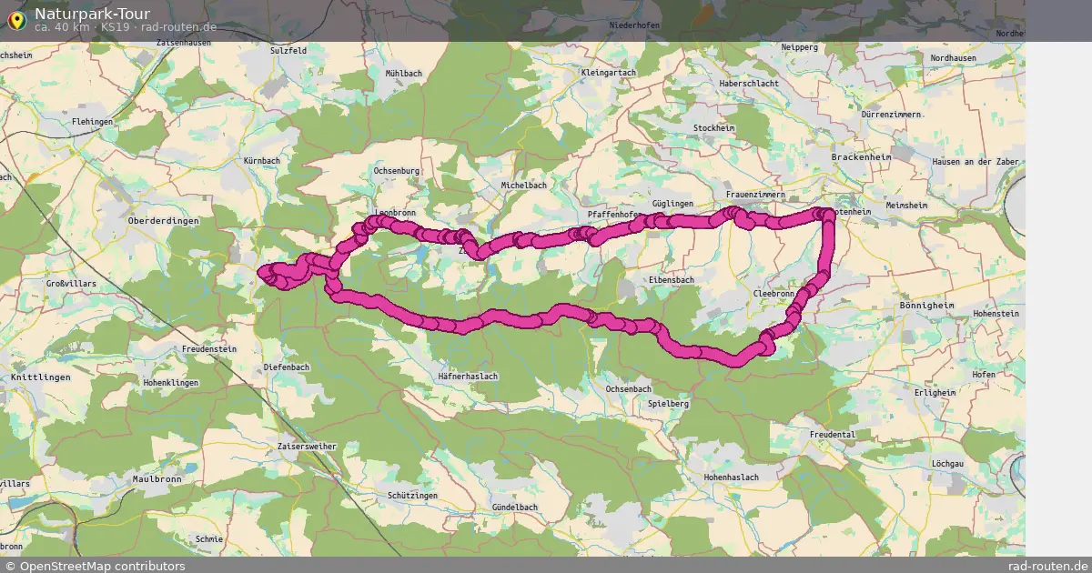 Naturpark-Tour (KS19) – Fernradroute auf Rad-Routen.de