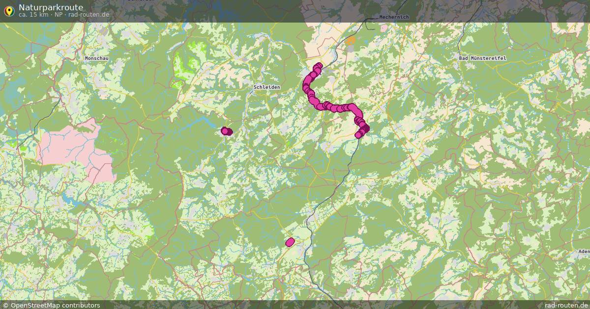 Naturparkroute (NP) – Fernradroute auf Rad-Routen.de
