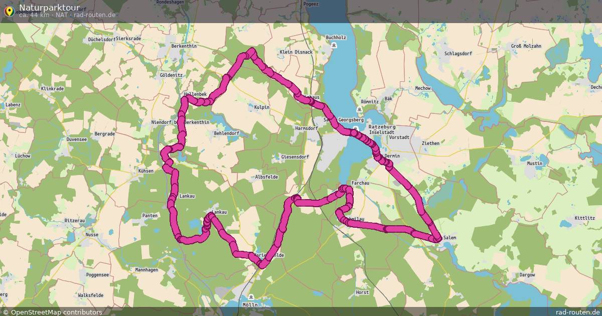 Naturparktour (Nat) – Fernradroute auf Rad-Routen.de