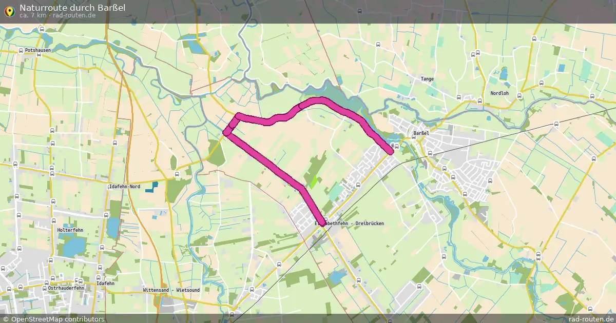 Naturroute durch Barßel – Fernradroute auf Rad-Routen.de