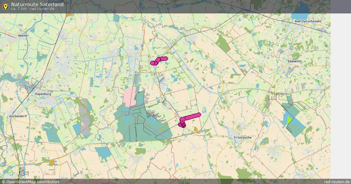 Naturroute Saterland – Fernradroute auf Rad-Routen.de