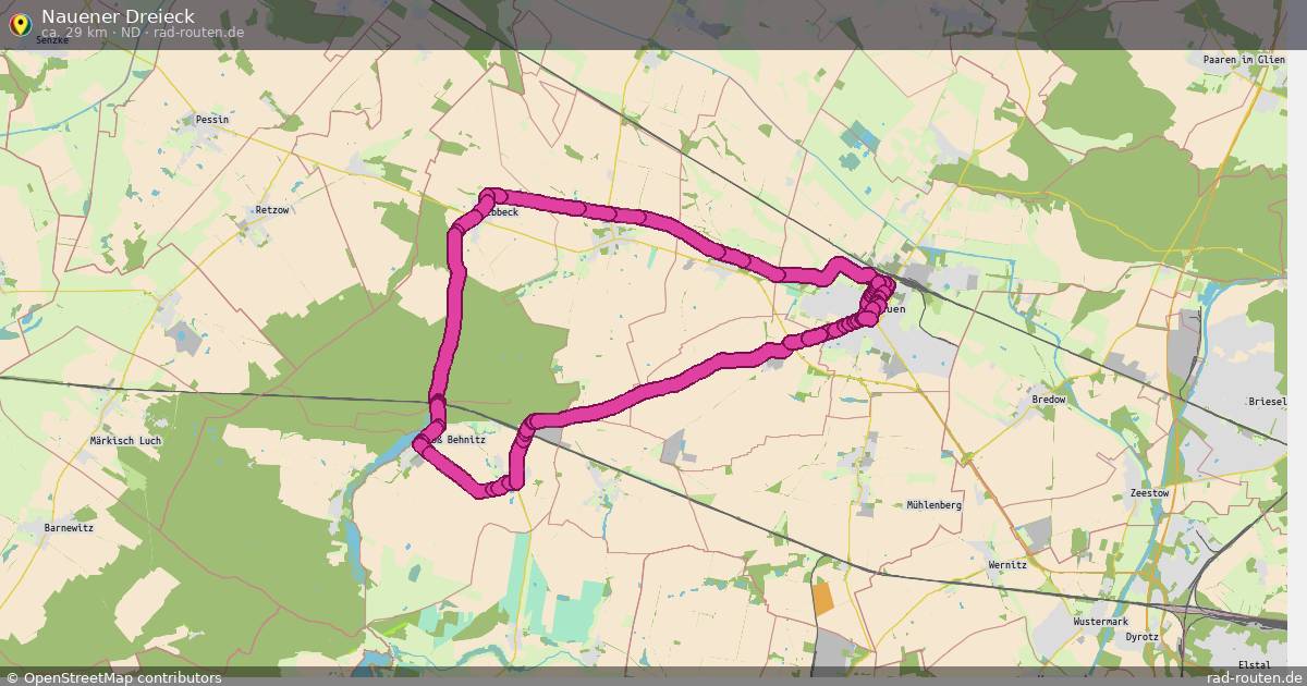 Nauener Dreieck (ND) – Fernradroute auf Rad-Routen.de