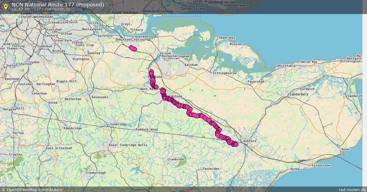 NCN National Route 177 (Proposed) (177) – Fernradroute auf Rad-Routen.de