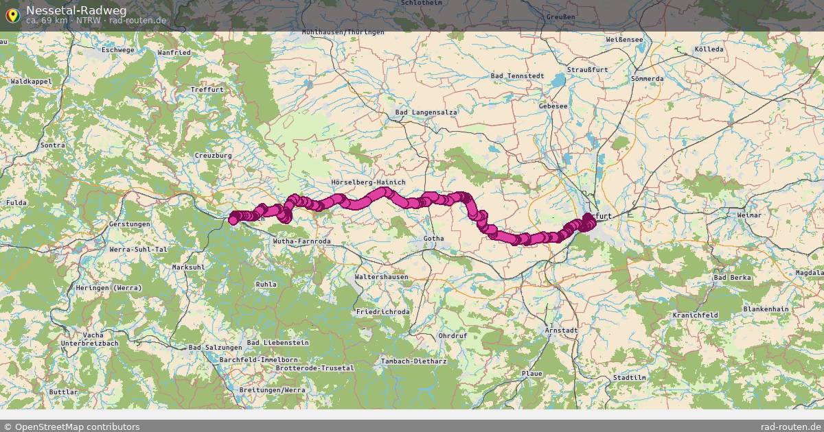 Nessetal-Radweg (NTRw) – Fernradroute auf Rad-Routen.de