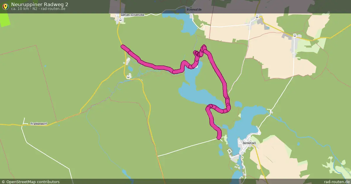 Neuruppiner Radweg 2 (N2) – Fernradroute auf Rad-Routen.de