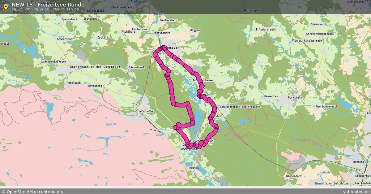 NEW 18 - Freizeitsee-Runde (NEW 18) – Fernradroute auf Rad-Routen.de