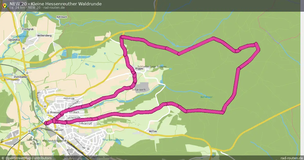 NEW 20 - Kleine Hessenreuther Waldrunde (NEW 20) – Fernradroute auf Rad-Routen.de