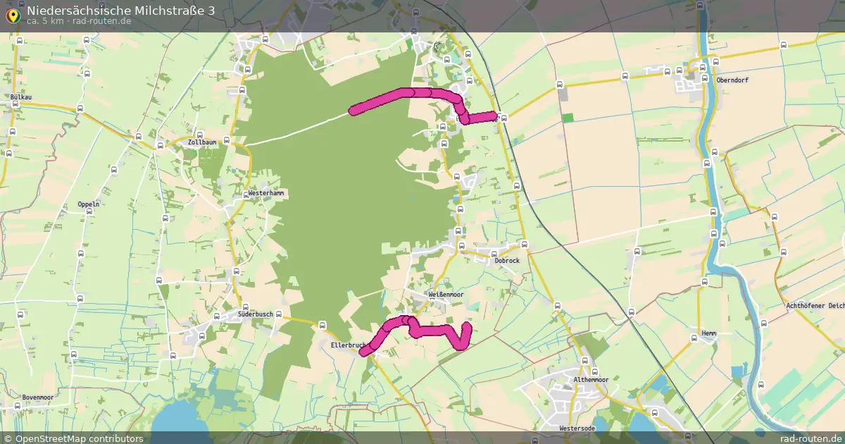 Niedersächsische Milchstraße 3 – Fernradroute auf Rad-Routen.de