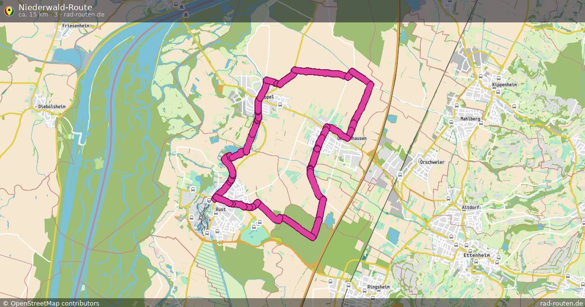 Niederwald-Route (3) – Fernradroute auf Rad-Routen.de