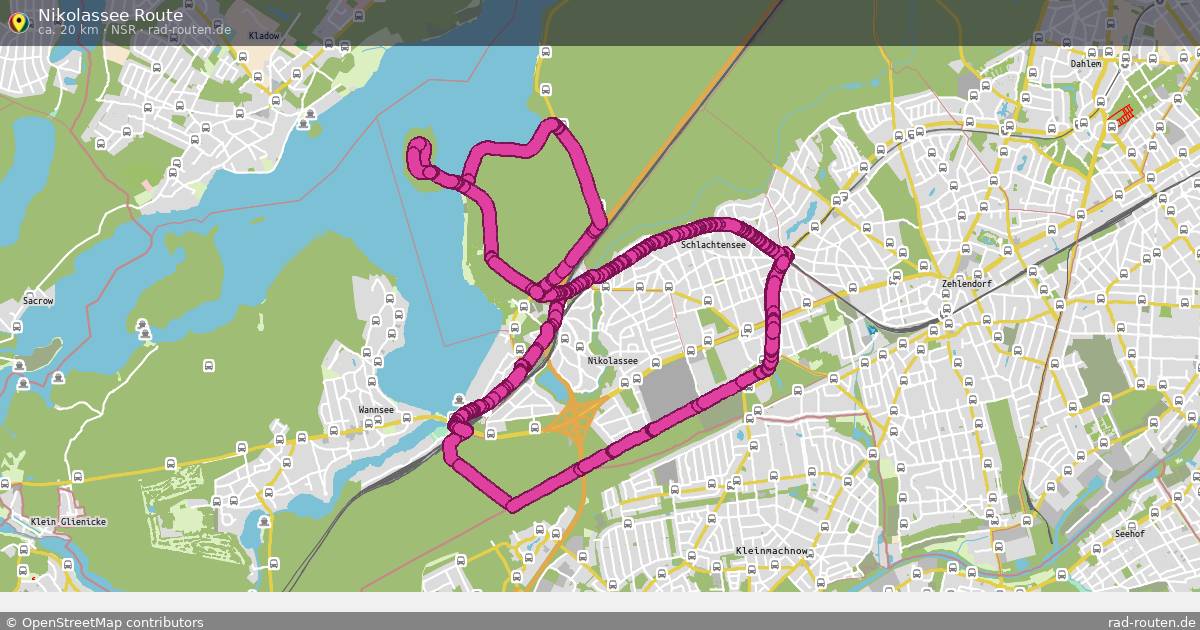 Nikolassee Route (NSR) – Fernradroute auf Rad-Routen.de