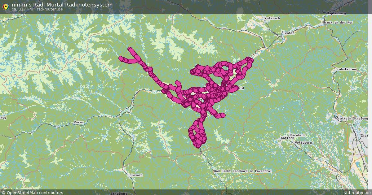 nimm's Radl Murtal Radknotensystem – Fernradroute auf Rad-Routen.de
