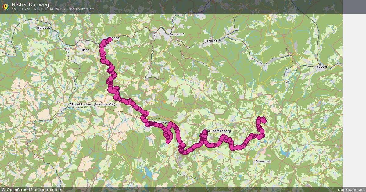Nister-Radweg (Nister-Radweg) – Fernradroute auf Rad-Routen.de