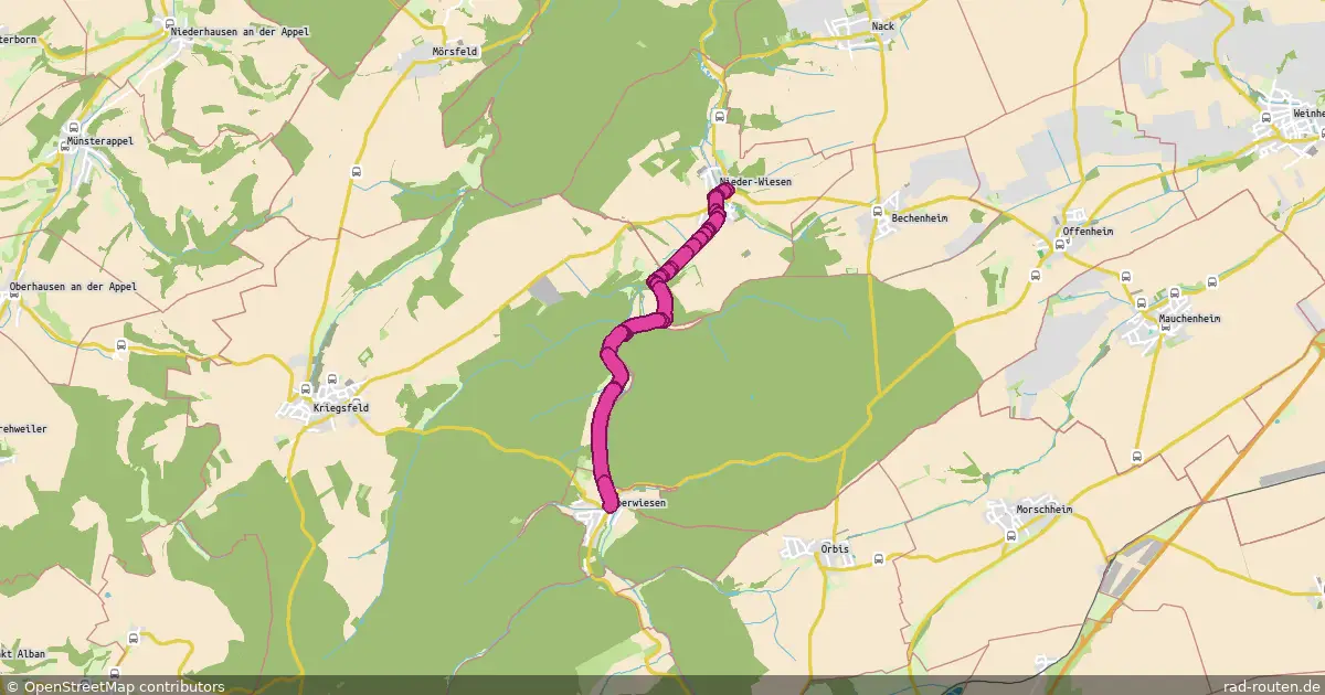 NiWi-Owi – Fernradroute auf Rad-Routen.de