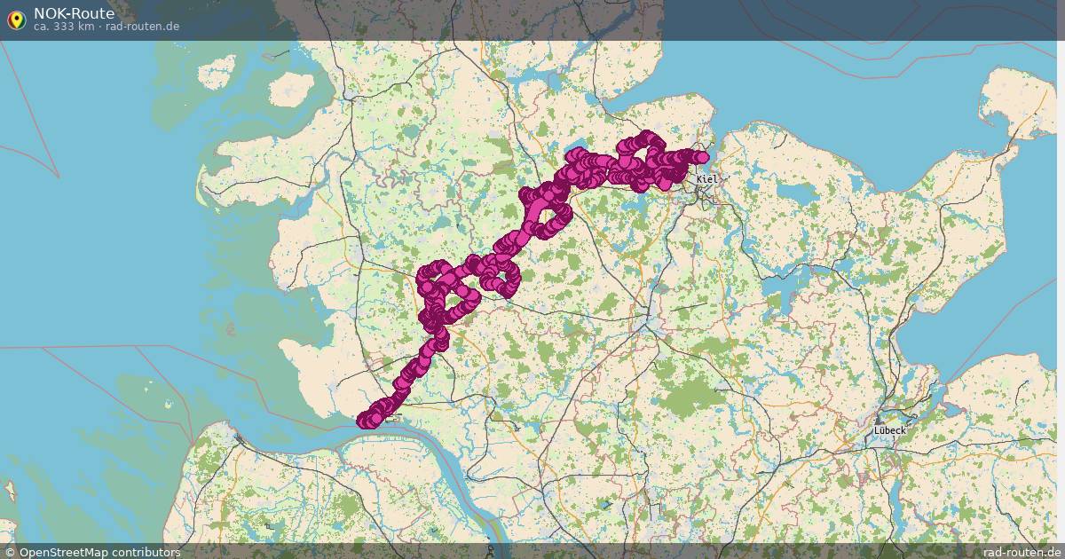NOK-Route – Fernradroute auf Rad-Routen.de