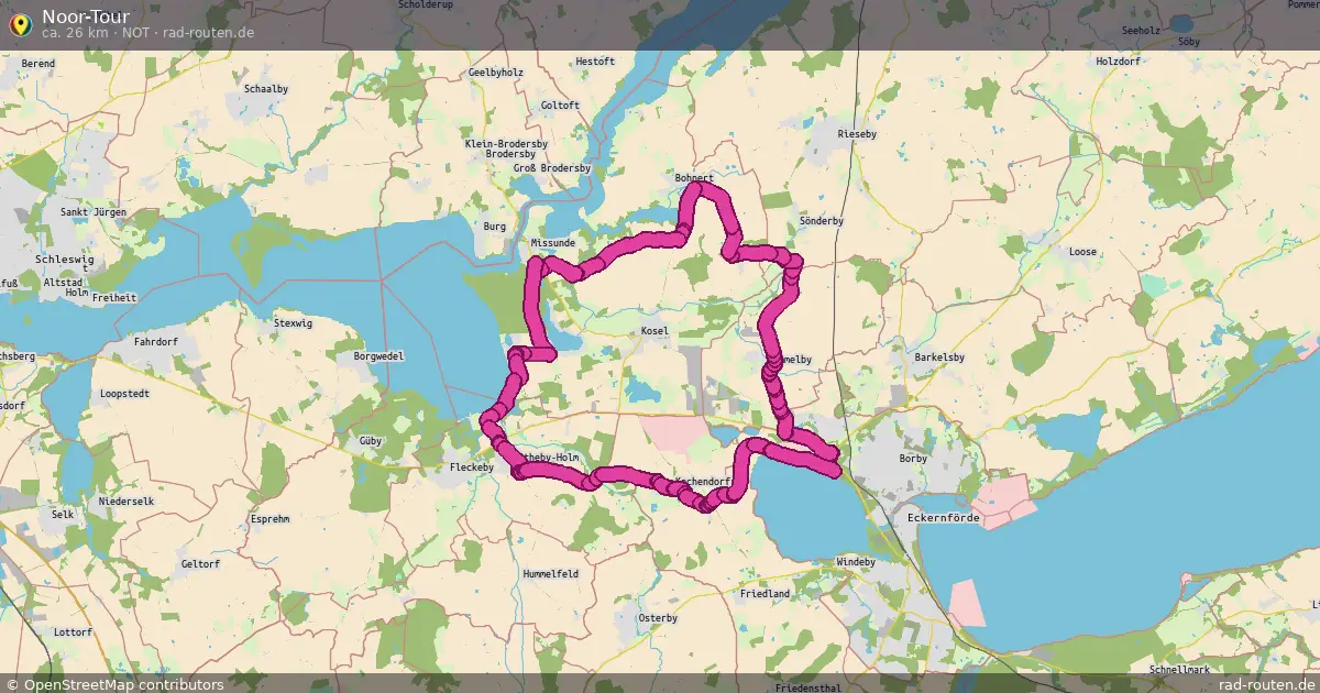Noor-Tour (NOT) – Fernradroute auf Rad-Routen.de