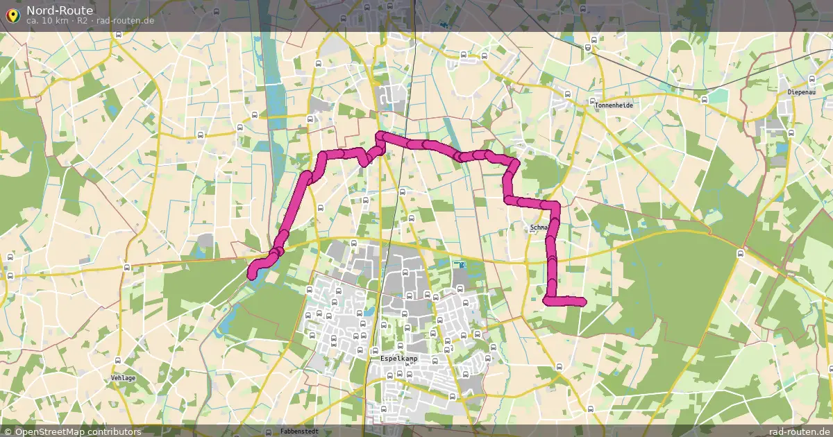 Nord-Route (R2) – Fernradroute auf Rad-Routen.de