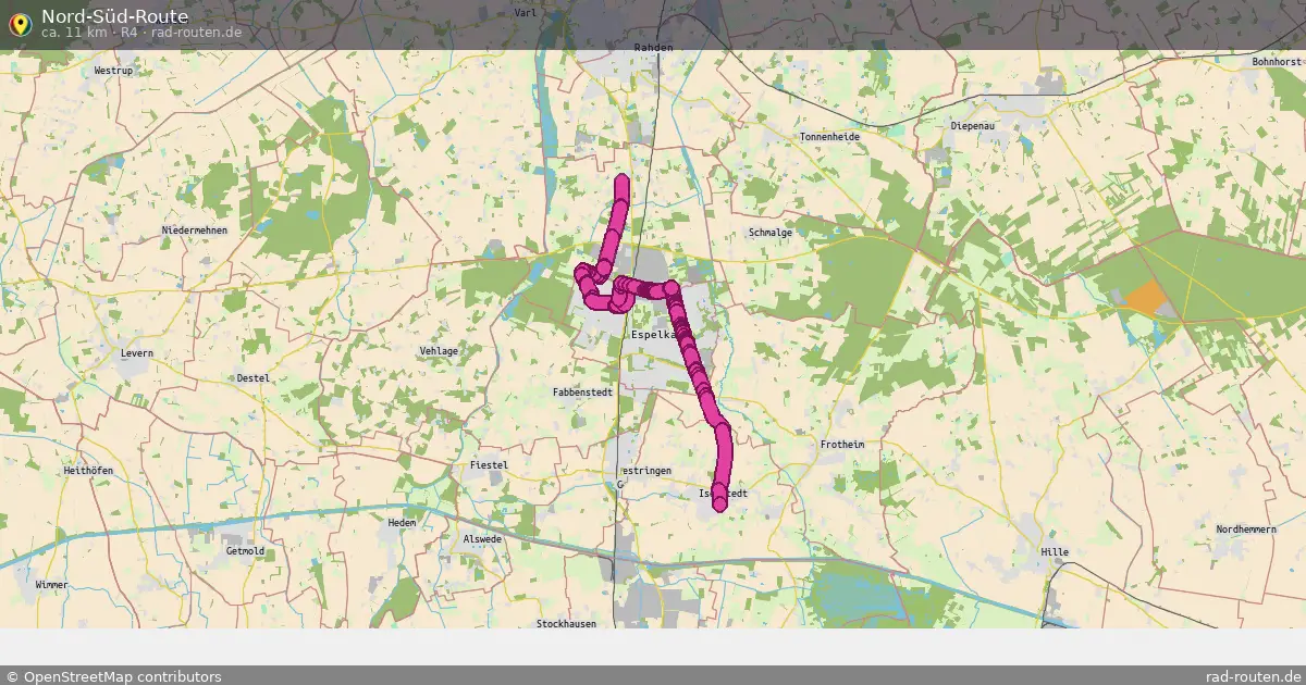Nord-Süd-Route (R4) – Fernradroute auf Rad-Routen.de