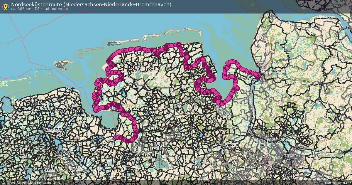 Nordseeküstenroute (Niedersachsen-Niederlande-Bremerhaven)