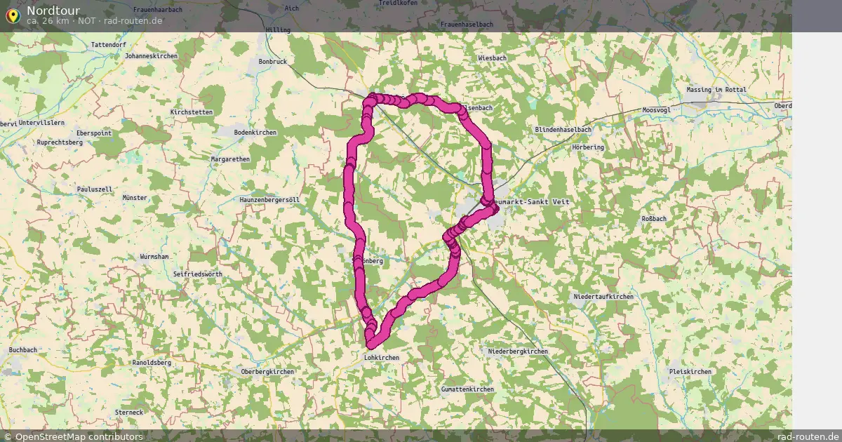 Nordtour (NoT) – Fernradroute auf Rad-Routen.de