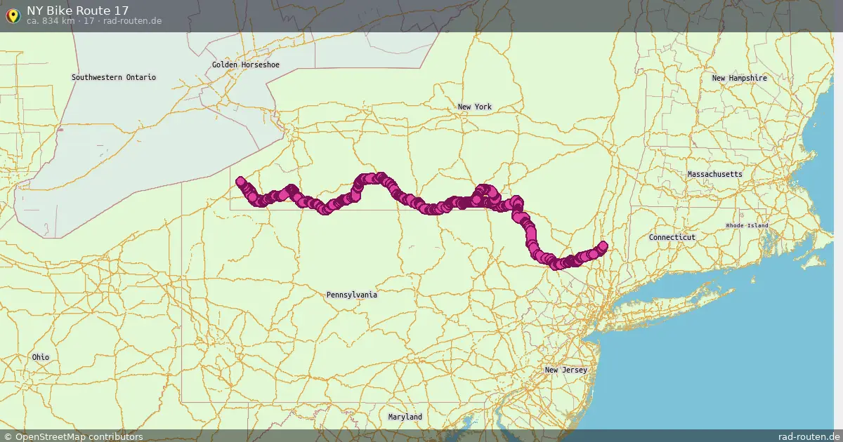 NY Bike Route 17 (17) – Fernradroute auf Rad-Routen.de